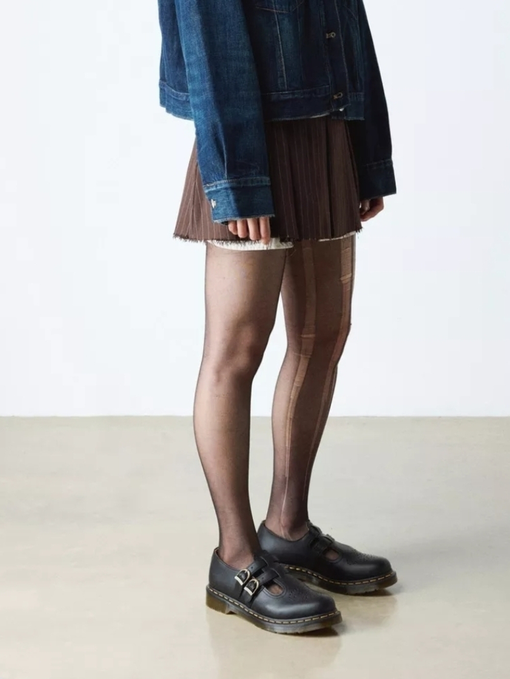 Dr. Martens Smooth Black Leather Mary Jane Shoes with Double Buckles